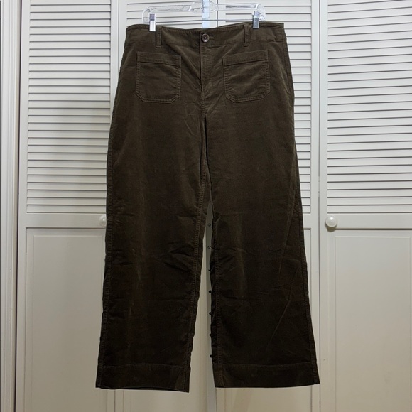 Talbots Stretch Corduroy Wide Leg Pants Size 16 - Picture 3 of 12